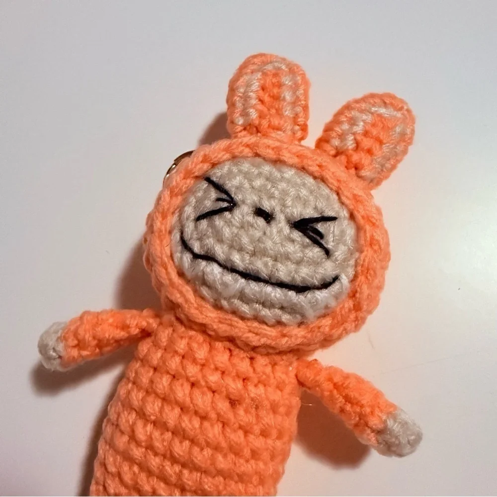 Handmade One of a kind Crochey Labubu Keychain